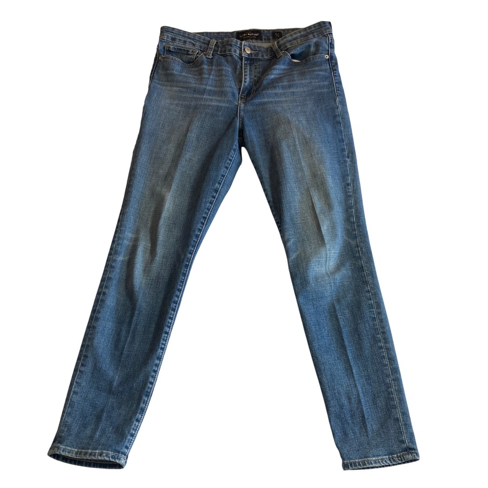 Lucky‎ Brand Ava Skinny Jeans Womens 12/31 Medium Wash Mid Rise 7WP10005G2